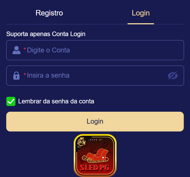 Login seguro na sledpg.com